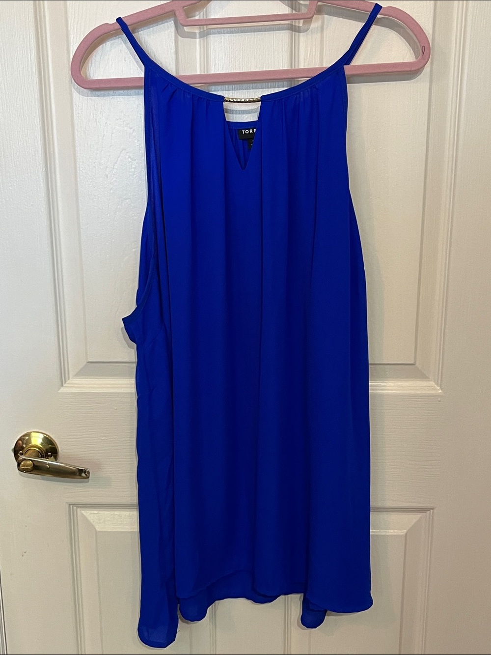 torrid Royal Blue Spaghetti Strap Blouse